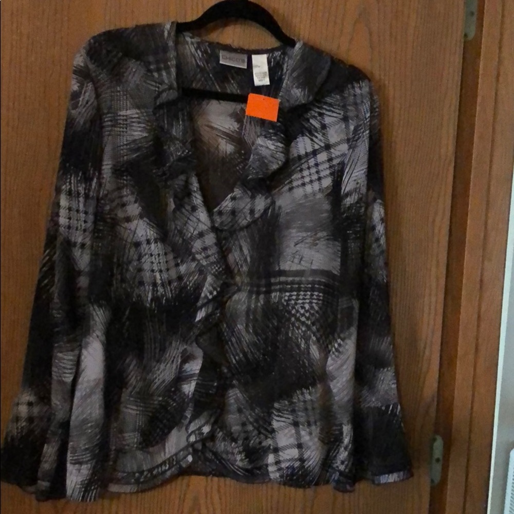 Chico’s Black&White Top size 2
